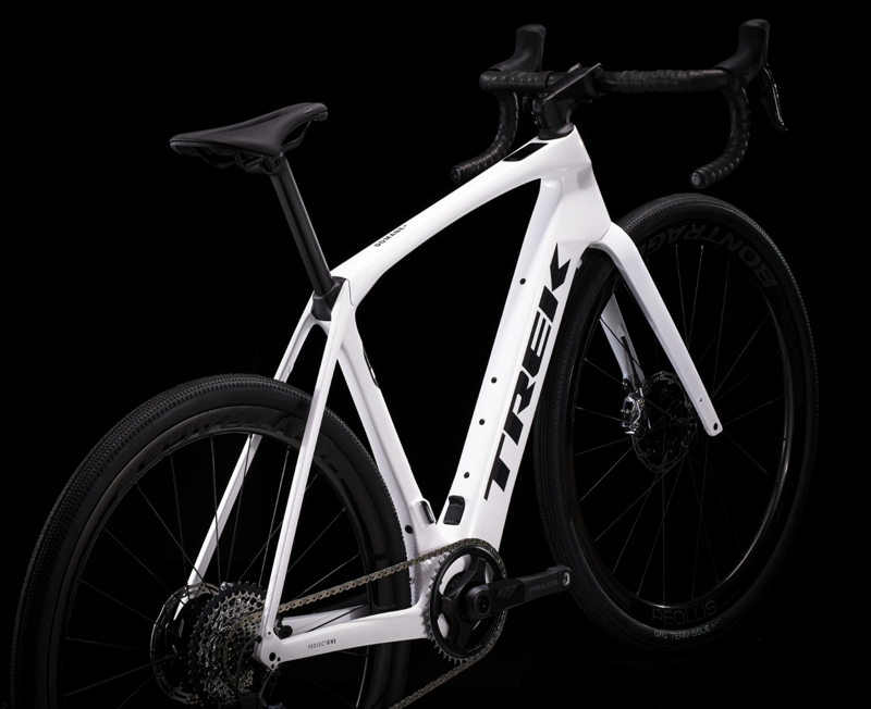 Trek Domane+ SLR 9 eTap Electric Carbon Road Bike 2024 in White-2
